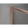 Mexen Kioto-F душ кабина Walk-in с рамка 130 x 120 cm, прозрачно 8 mm, четкана мед - 800-130-202-04-65-120