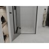 Mexen Roma врати за душ кабина, отварящи се, 70 см, прозрачни, черни - 854-070-000-70-00