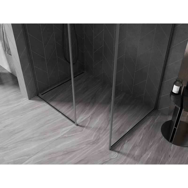 Mexen Kioto-F Душ параван Walk-in с рамка 110 x 95 см, прозрачна 8 мм, пистолетен