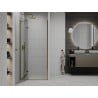 Mexen Roma врата за душ кабина, отваряеми 110 см, прозрачни, златни - 854-110-000-50-00