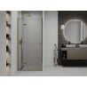 Mexen Roma врата за душ кабина, отваряеми 110 см, прозрачни, златни - 854-110-000-50-00