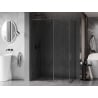 Mexen Kioto-F стена за душ Walk-in с рамка 115 x 70 см, прозрачен 8 мм, пистолетен метал - 800-115-202-04-95-070