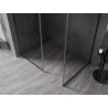 Mexen Kioto-F Панел за душ Walk-in с рамка 120 x 105 см, прозрачен 8 мм, матов сив