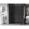 Mexen Kioto-F Панел за душ Walk-in с рамка 120 x 105 см, прозрачен 8 мм, матов сив