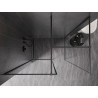 Mexen Kioto-F Панел за душ Walk-in с рамка 120 x 105 см, прозрачен 8 мм, матов сив