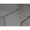 Mexen Kioto-F Панел за душ Walk-in с рамка 120 x 105 см, прозрачен 8 мм, матов сив