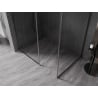 Mexen Kioto-F преграда за душ Walk-in с рамка 130 x 115 см, прозрачно 8 мм, четка в цвят оръжеен сив - 800-130-202-04-66-115