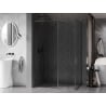 Mexen Kioto-F преграда за душ Walk-in с рамка 130 x 115 см, прозрачно 8 мм, четка в цвят оръжеен сив - 800-130-202-04-66-115