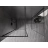Mexen Kioto-F стена за душ Walk-in с рамка 125 x 120 cm, прозрачно 8 mm, графит матов - 800-125-202-04-66-120