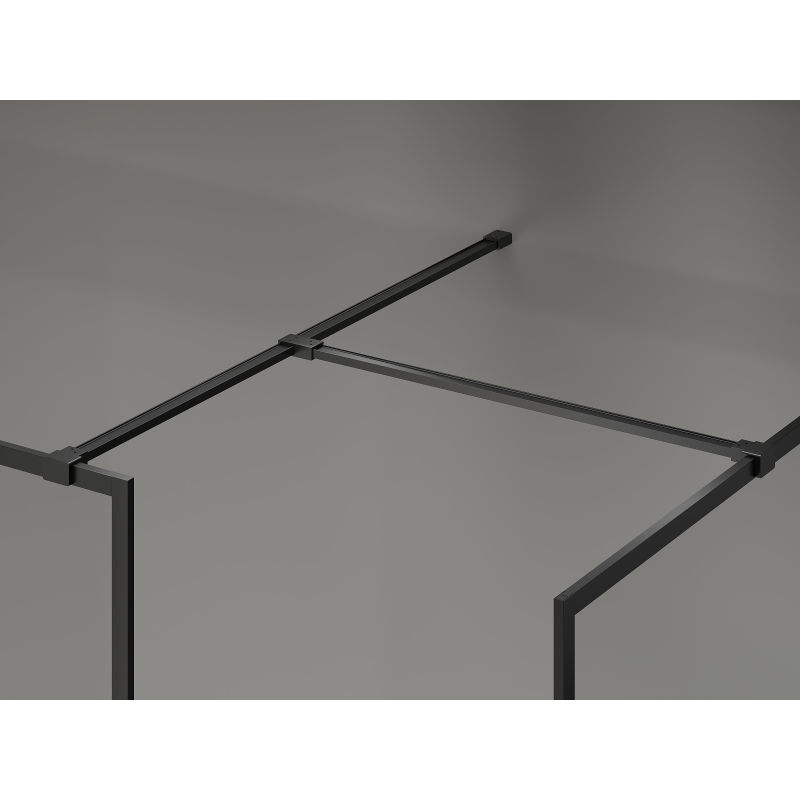 Mexen Kioto-F душ кабина Walk-in с рамка 170 x 85 см, прозрачна 8 мм, черна - 800-170-202-04-70-085