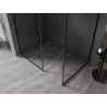 Mexen Kioto-F стена за душ Walk-in с рамка 155 x 110 см, прозрачна 8 мм, черна - 800-155-202-04-70-110