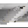 Mexen Exo душ кабина с отваряща се врата 90 x 85 см, прозрачна, златна - 814-090-085-50-00