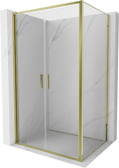 Mexen Exo-B Duo разтегателна душ кабина 70 x 95 см, прозрачна, златиста