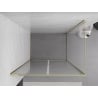 Mexen Exo душ кабина с отваряща се врата 70 x 95 см, прозрачна, златна - 814-070-095-50-00