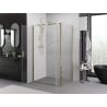 Mexen Exo душ кабина с отваряща се врата 70 x 95 см, прозрачна, златна - 814-070-095-50-00