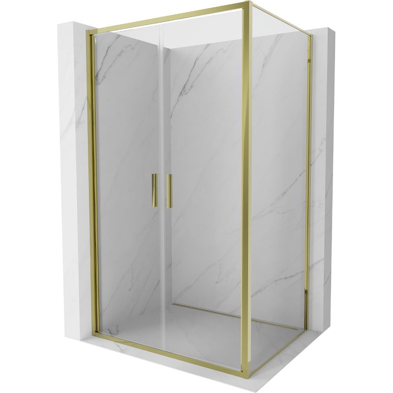 Mexen Exo душ кабина 70 x 100 см, прозрачна, златна - 814-070-100-50-00