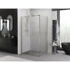 Mexen Exo плъзгаща се душ кабина 90 x 70 см, прозрачна, златна - 8151-090-070-50-00