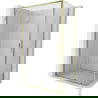 Mexen Exo плъзгаща се душ кабина 155 x 70 см, прозрачна, златна - 8151-155-070-50-00
