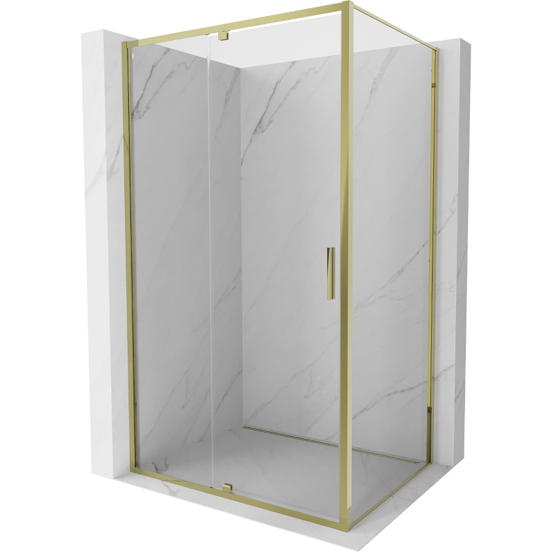 Mexen Exo-R душ кабина с разпределяне 100 x 85 см, прозрачна, златна - 819-100-085-50-00