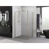 Mexen Exo душ кабина отваряща се 155 x 85 см, прозрачен, златен - 819-155-085-50-00