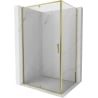 Mexen Exo душ кабина отваряща се 155 x 85 см, прозрачен, златен - 819-155-085-50-00