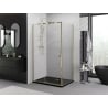 Mexen Exo душ кабина отваряща се 155 x 85 см, прозрачен, златен - 819-155-085-50-00