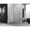 Mexen Exo душ кабина отваряща се 155 x 85 см, прозрачен, златен - 819-155-085-50-00