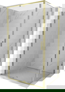 Mexen Exo душ кабина панти 135 x 90 см, прозрачна, златиста - 819-135-090-50-00