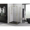 Mexen Exo-R отваряема душ кабина 155 х 90 см, прозрачна, златна - 819-155-090-50-00