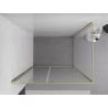 Mexen Exo душ кабина с отварящи се врати 155 x 95 см, прозрачна, златна - 819-155-095-50-00