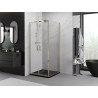 Mexen Exo-BR Duo отворяема душ кабина 70 x 70 см, прозрачна, златиста - 8182-070-070-50-00