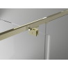 Mexen Exo-BR Duo отворяема душ кабина 70 x 70 см, прозрачна, златиста - 8182-070-070-50-00