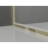 Mexen Exo душ кабина с отваряща се врата 80 x 70 см, прозрачна, златна - 8182-080-070-50-00