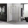 Mexen Exo душ кабина с отваряща се врата 80 x 70 см, прозрачна, златна - 8182-080-070-50-00