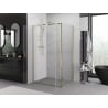 Mexen Exo душ кабина с отваряща се врата 80 x 70 см, прозрачна, златна - 8182-080-070-50-00