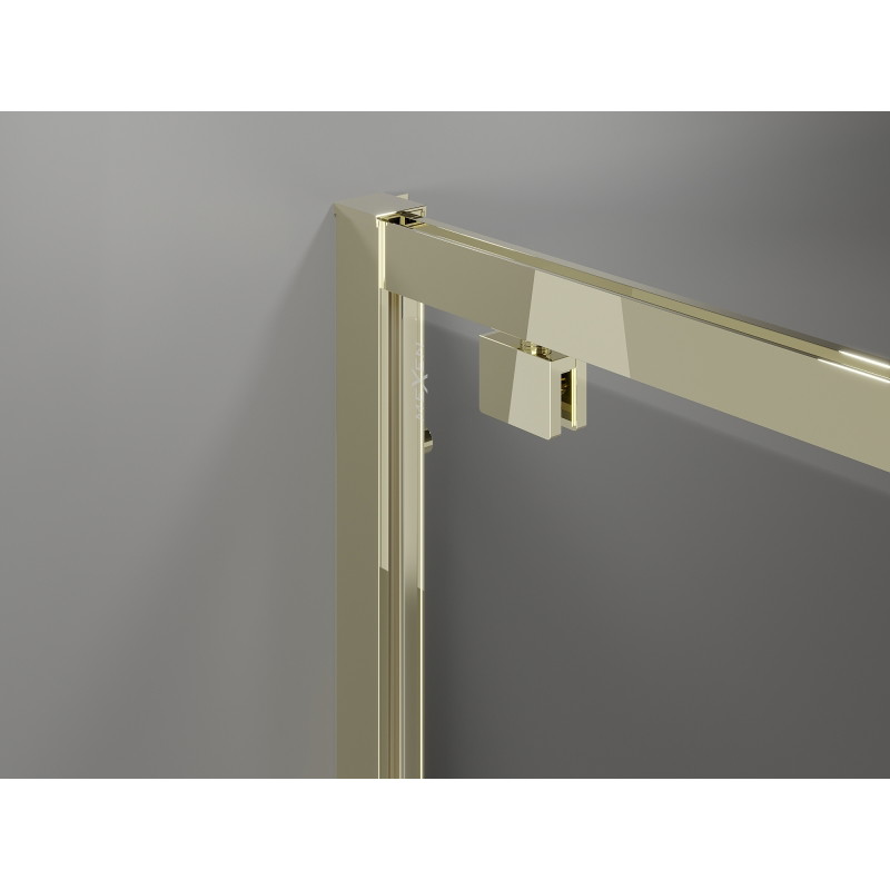 Mexen Exo-BR Duo душ кабина 80 x 75 см, прозрачна, златна - 8182-080-075-50-00