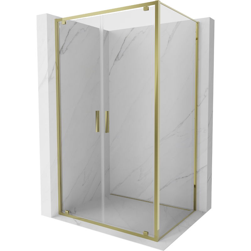 Mexen Exo кабина за душ с врата 70 x 80 см, прозрачна, златна - 8182-070-080-50-00