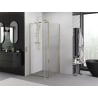 Mexen Exo душ кабина с отваряща врата 80 x 80 см, прозрачна, златна - 8182-080-080-50-00