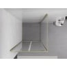 Mexen Exo душ кабина с отваряща врата 80 x 80 см, прозрачна, златна - 8182-080-080-50-00