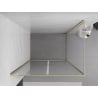 Mexen Exo душ кабина с отварящи се врати 70 x 85 см, прозрачна, златна - 8182-070-085-50-00