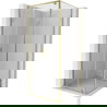 Mexen Exo душ кабина, отваряема, 90 x 90 см, прозрачна, златиста - 8182-090-090-50-00