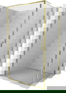 Mexen Exo душ кабина с врата 75 x 70 см, прозрачна, златна - 8181-075-070-50-00