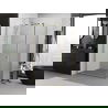 Mexen Exo душ кабина със стъклена врата 75 x 70 см, прозрачно, златно - 8181-075-070-50-00