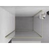 Mexen Exo душ кабина със стъклена врата 75 x 70 см, прозрачно, златно - 8181-075-070-50-00