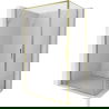 Mexen Exo панел душ кабина с врата 80 x 70 см, прозрачна, златна - 8181-080-070-50-00