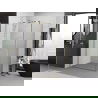 Mexen Exo панел душ кабина с врата 80 x 70 см, прозрачна, златна - 8181-080-070-50-00