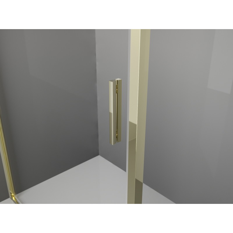 Mexen Exo-BR люлееща се душ кабина 100 x 70 см, прозрачна, златна - 8181-100-070-50-00