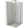 Mexen Exo-BR падаща душ кабина 75 x 75 см, прозрачна, златна - 8181-075-075-50-00