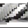 Mexen Exo отваряща се душ кабина 80 x 75 cm, прозрачно, злато - 8181-080-075-50-00