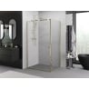 Mexen Exo душ кабина с отварящи се врати 70 x 80 см, прозрачен, златен - 8181-070-080-50-00